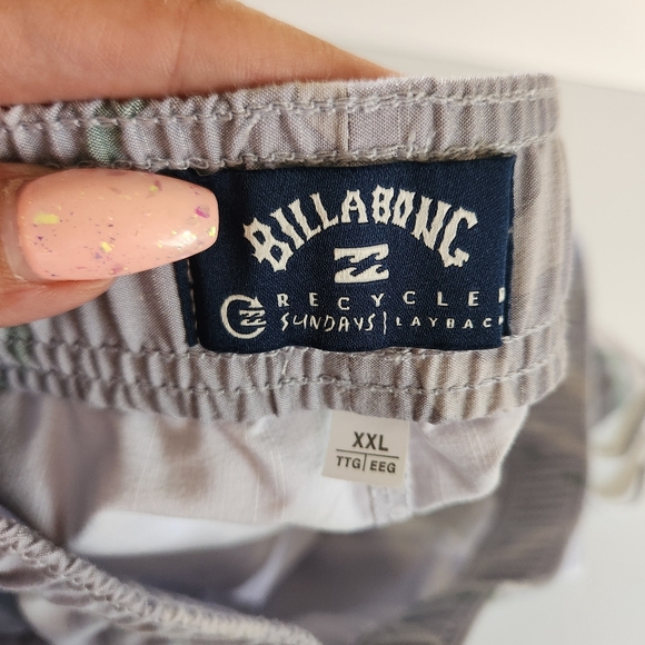 Billabong Mens 7" Swim Trunks Shorts Elastic Waist Gray Size XXL Beach Vacation - Picture 5 of 7